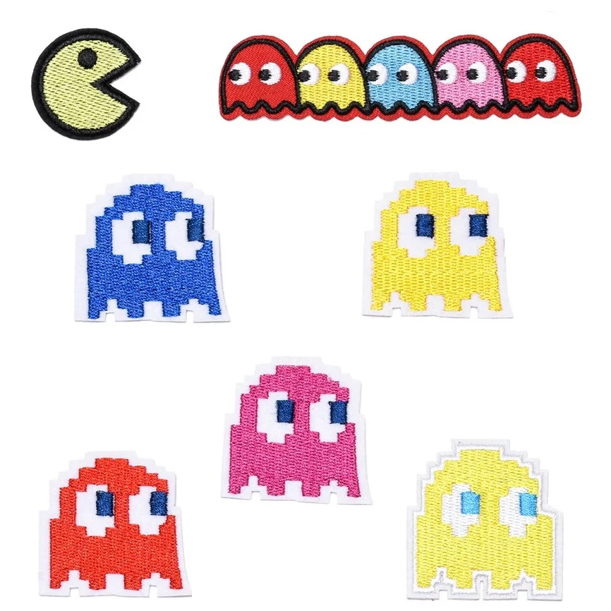 

Cartoon Retro game Iron on Embroidered Cloth Patch For Girls Boys Clothes Sew Hat Jeans Stickers Apparel Garment Applique badge