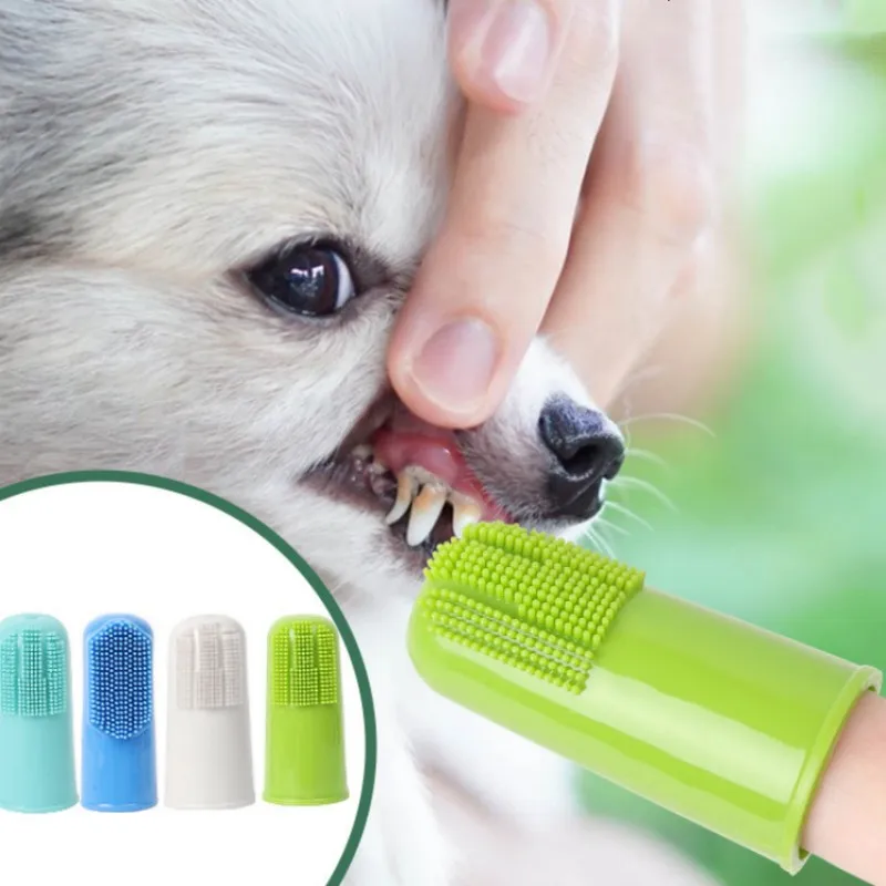 Grooming Brush Oral Care Pet Silicone Pet Teeth - PeticaDeals