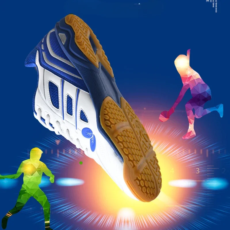 Sports Shoes Professional Sports Shoe Rubber Sole Non-slip Table Tennis Volleyball Tennis Training Shoes Badminton