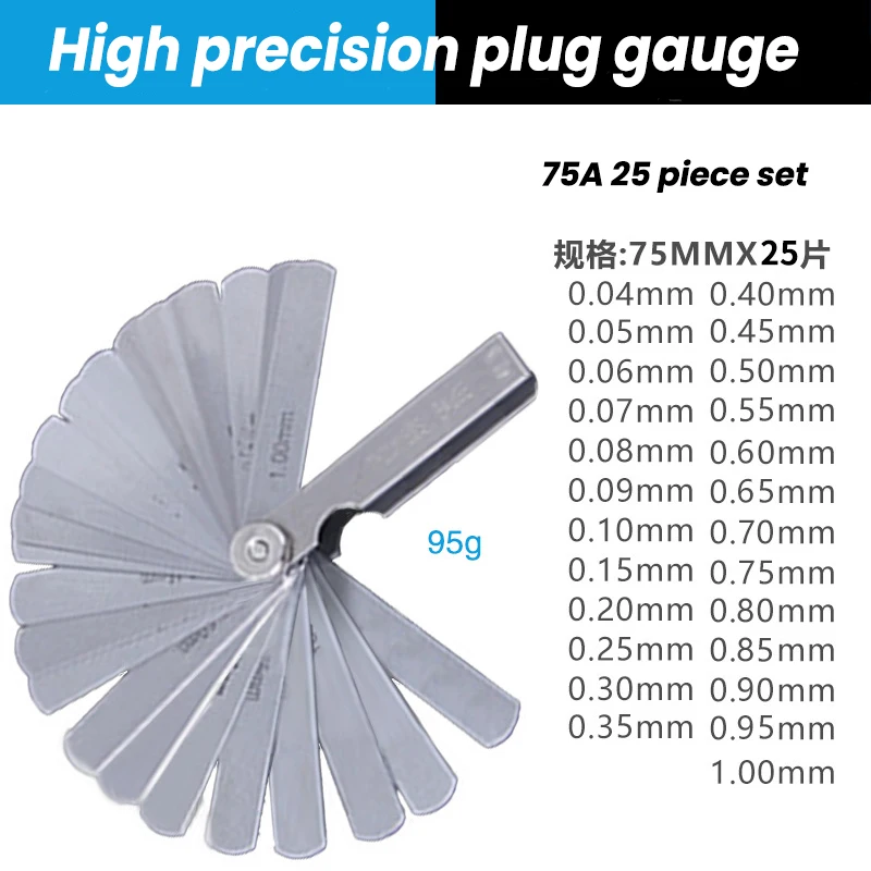 Feeler Gauge High Precision Plug Gauge Range Finder Feeler Gauge Valve Teaching Feele For Measurement Probe Gap