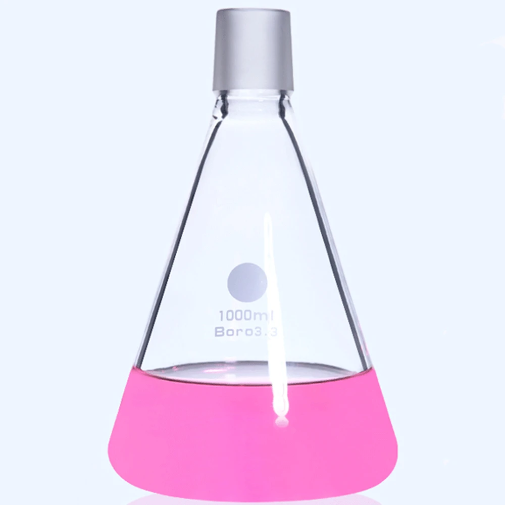 

250ml 500ml 1000ml 2000ml Boro Glass Ground Mouth Conical Flask for Sand Core Filtration Kit Labrotary Chemical Experiment