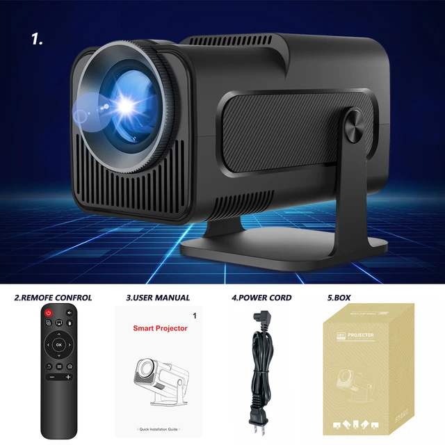 MAGCUBIC HY320 1080P プロジェクター　グレー使用頻度少超美品 Magcubic HY320 NTV Netflix-Certified Projector – Android 13