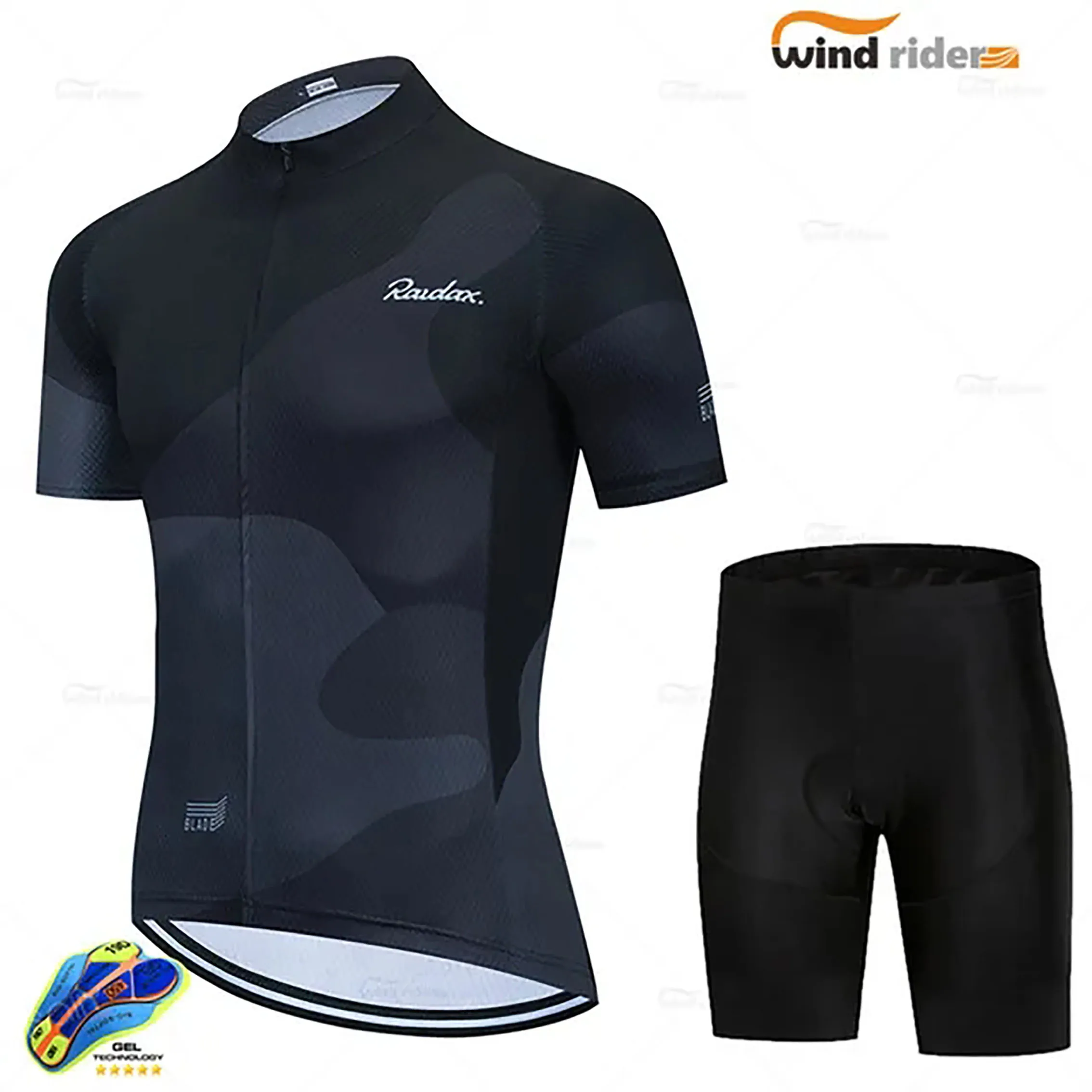 

Cycling Sets Raudax 2022 męskie zestawy krótkim rękawem Ropa Ciclismo Hombre letnia odzież rowerowa Triathlon Bike Uniform cycli