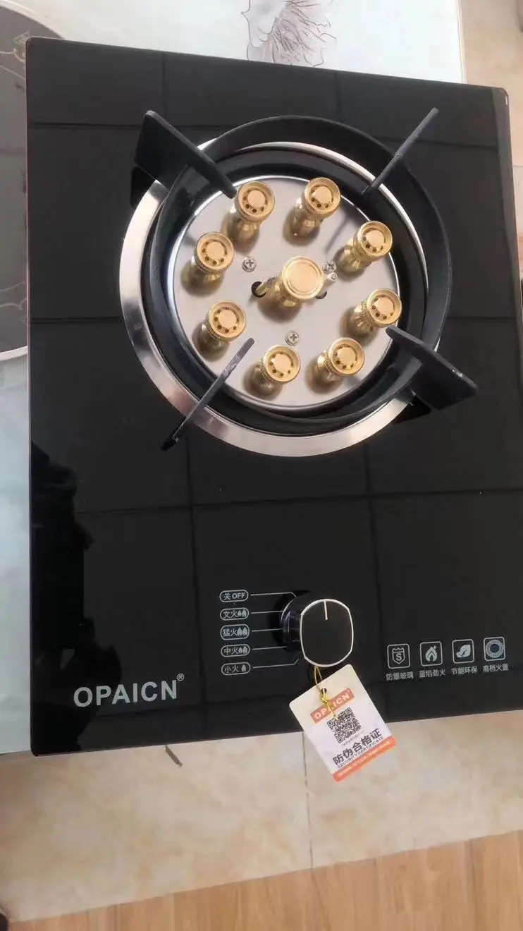 Korean Style Table Mini 1 burner Cooktop Outdoor Stove Camping Portable Gas Stove Single burner with Gas Control Knob Size China