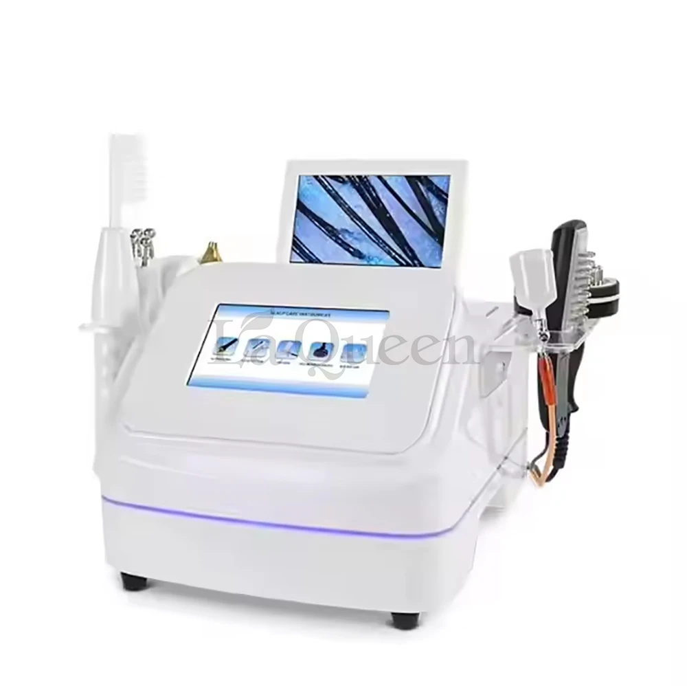 Prezzo di Fabbrica Macchina 7-in-1 per Massaggio del Cuoio Capelluto e Ricrescita dei Capelli con Rilevamento HD, Getto di Ossigeno a Penetrazione Profonda, Anti-Caduta Capelli AU EU - immagine 2