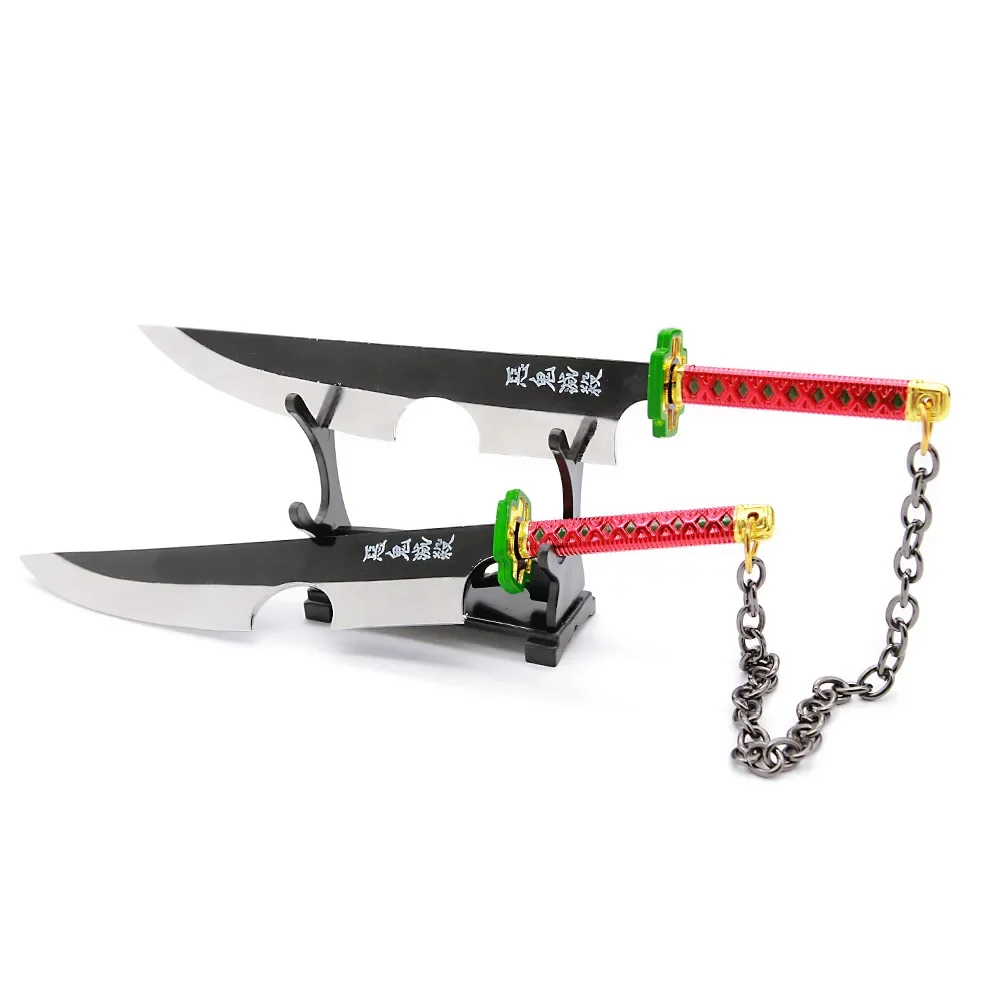 Demon killer Weapon Uzui Tengen Nichirin Blade The Sound Hashira Anime Peripheral Katana Sword Metal Weapon Model Boys Gift Toys 6