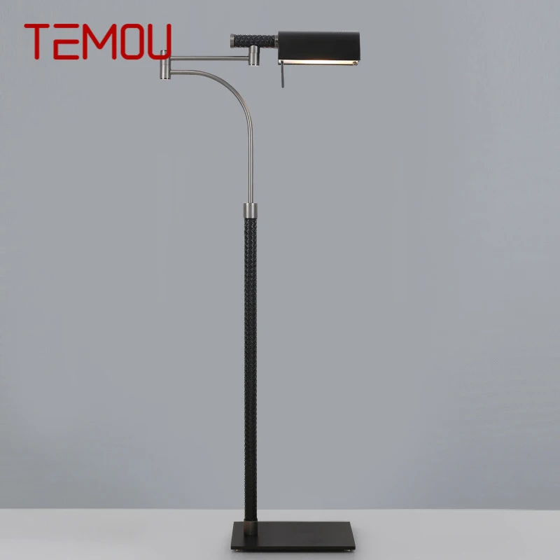 TEMOU 북유럽 플로어 램프, 패셔너블한 모던 패밀리 거실 침실 LED 장식 스탠딩 조명