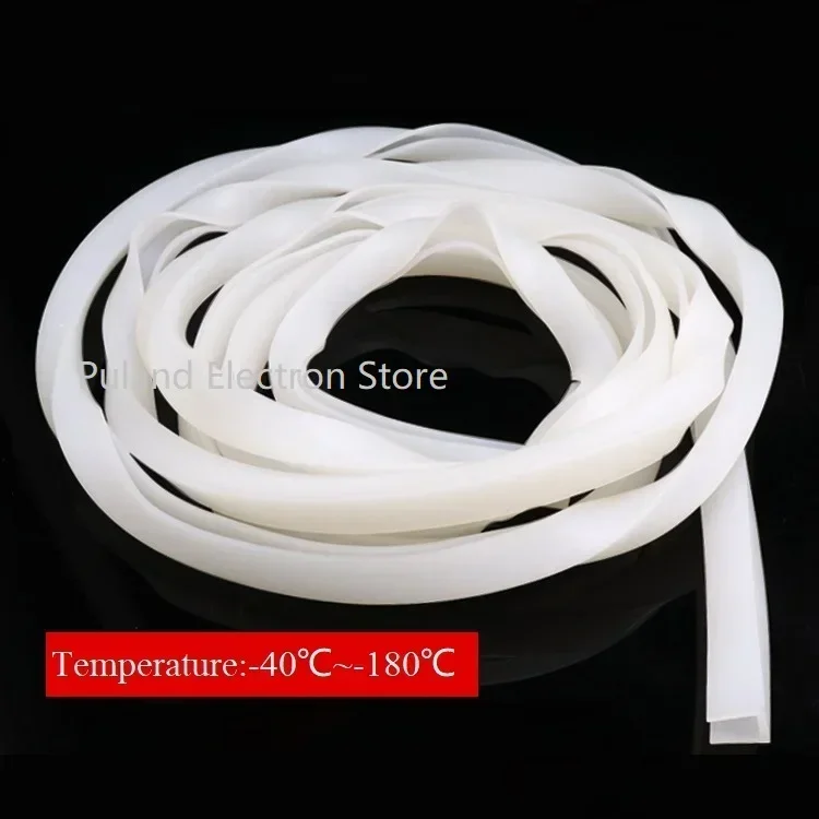 1M Silicone Rubber U Shape Seal Strip Window Car Door Shower Frameless Glass Edge Weatherstrip Protect door seal strip