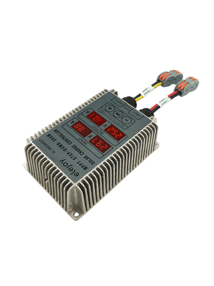 400W MPPT Solar Charger Controller Step-up/Step-down Real-time Monitoring 10~30V