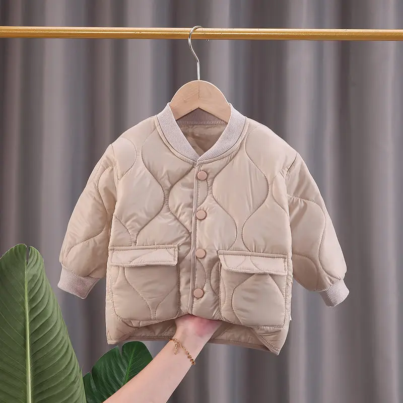 NEW Children's Parkas Winter Jacket For Girl Boys Winter Top Coat Kids Warm Thick Velvet Hooded Kids Coats Causal Outerwear