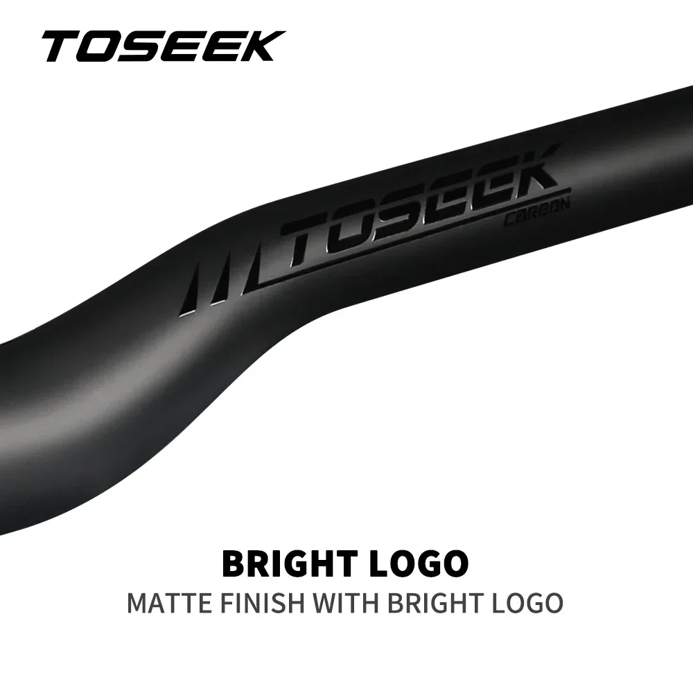 TOSEEK Full Carbon Mtb Handlebar 31.8mm Bicycle Handlebar 640/660/680/700/720/740/760mm Ultralight Mountain Bike Handlebars