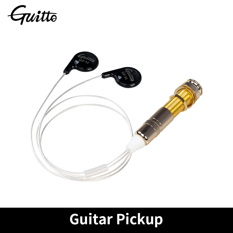 

GUITTO GGP-03 Guitar Pickup Piezo Contact Microphone Adhesive Musical Instrument Pickup For Acoustic Guitar Ukulele Violin
