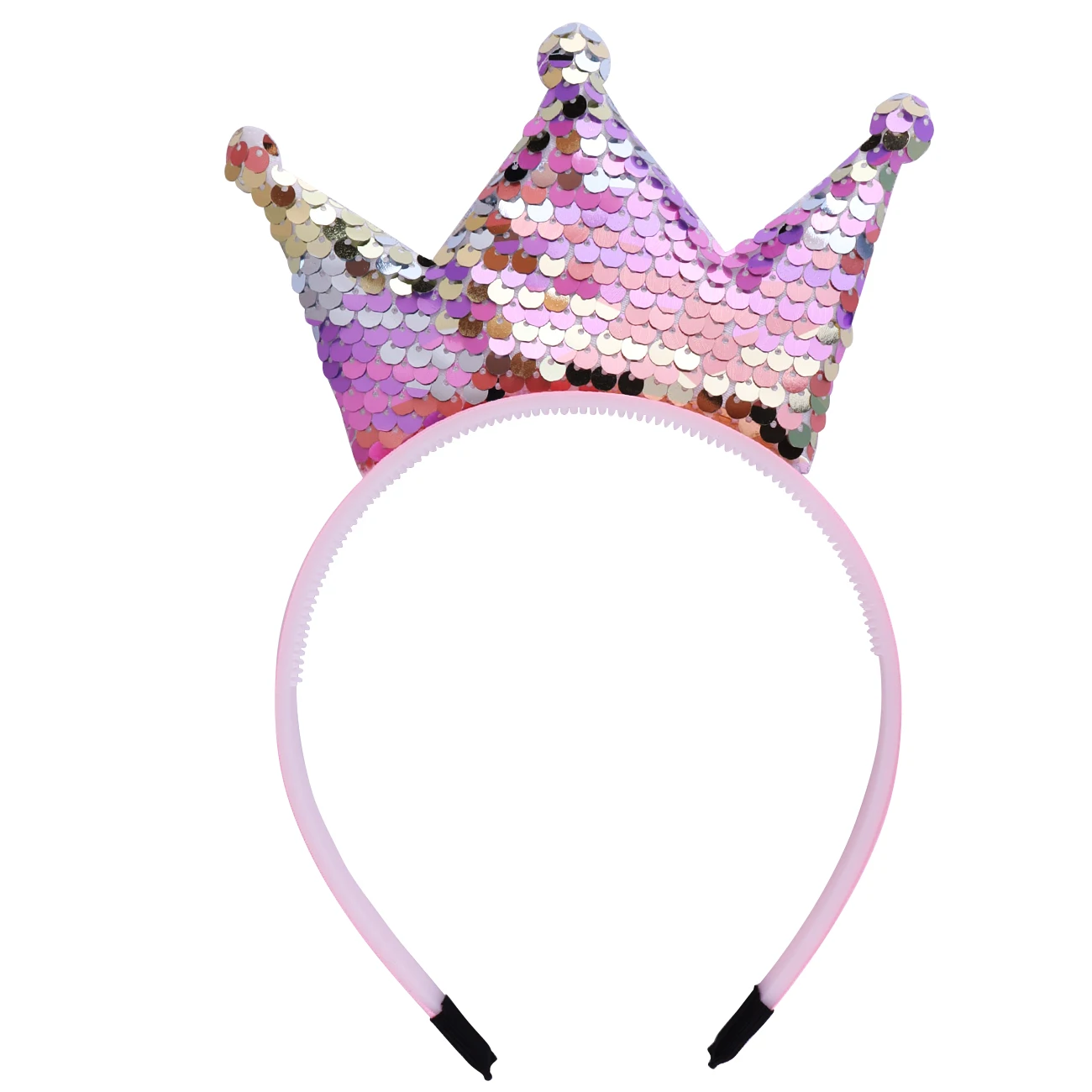 Pailletten Krone Stirnband Mädchen Haar bänder Glitzer Kronen Haar Reifen Frauen Haarschmuck für Party begünstigt Kopfschmuck Geschenk – Detail 11