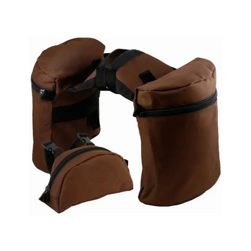 Saddle Bags For Horses Durable Horn Saddle Bag Set Washable Pouch Practical Pommel Pocket For Long-Distance Riding Me
