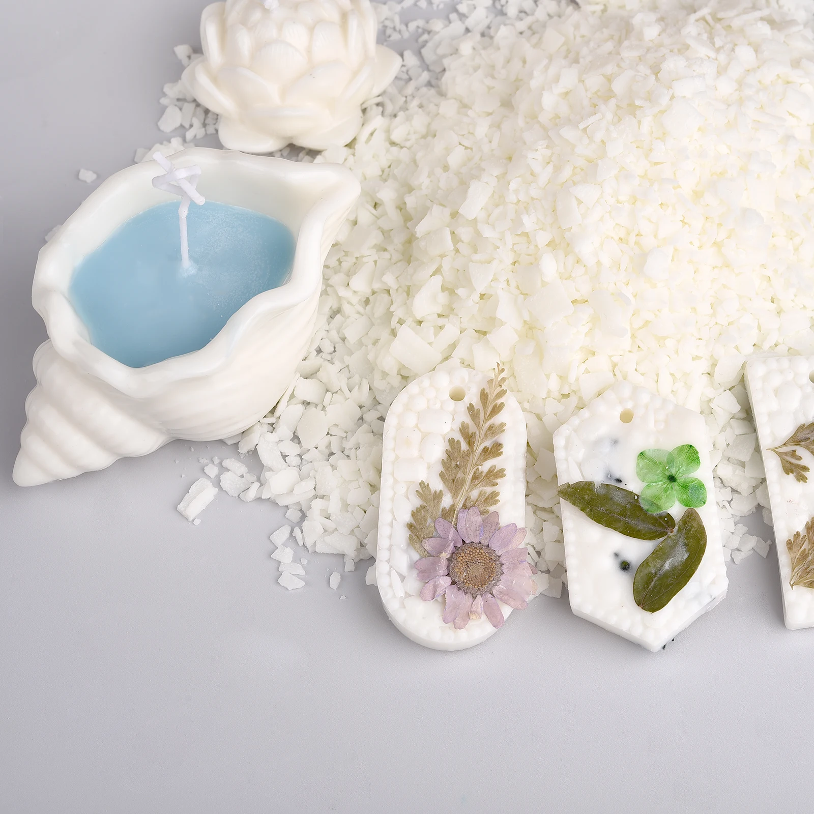 Natural Soybean Wax 50g-1kg White Candle Soy Wax Granular Scented Candle Material for DIY Smokeless Making Supplies