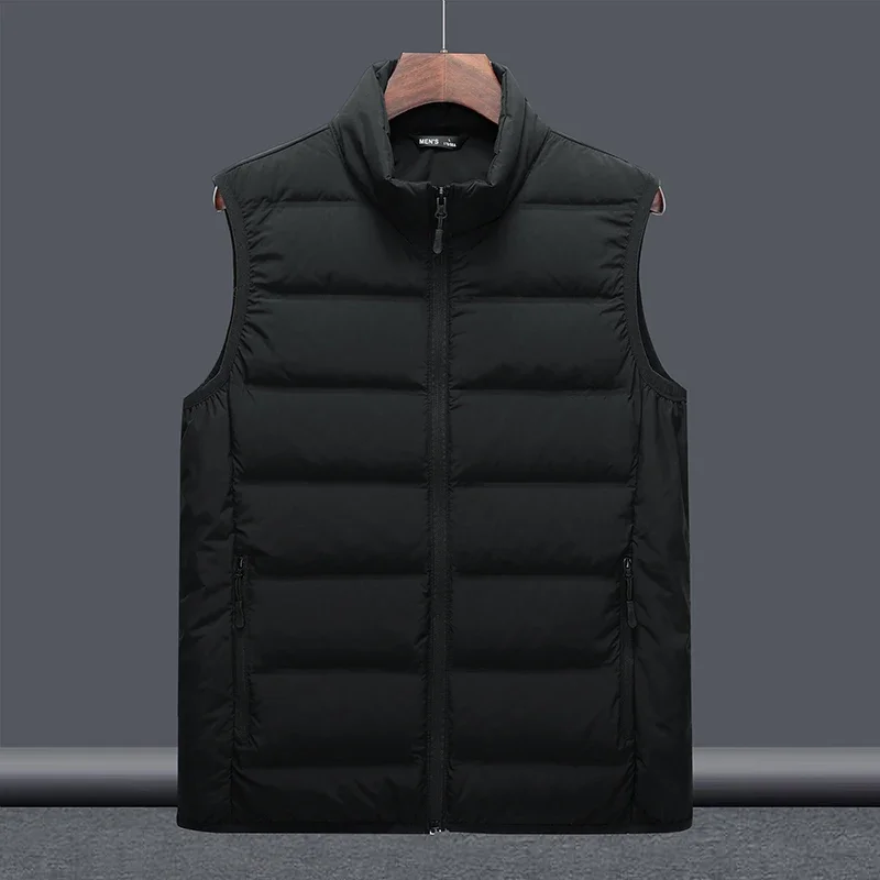 Winter Outdoor Sports Leisure Men's Cold Proof Warm Down Vest Soft and Comfortable Outdoor Windproof and Breathable Jacket