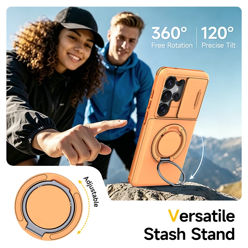 Magnetic Shockproof Phone Armor Case with Car Mount Support