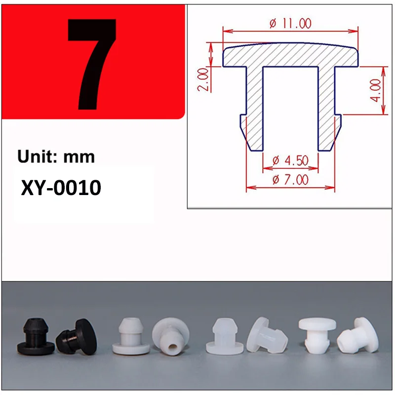 Versatile Silicone Rubber Caps - T-Type Plug Covers & End Stoppers in Multiple Sizes and Colors