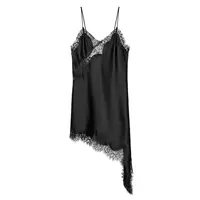 BSAY Lace Asymmetric Dress Summer New 2025 Women's clothing Fashion V-neck Sexy mini dress vest chic French Evening - Image 4