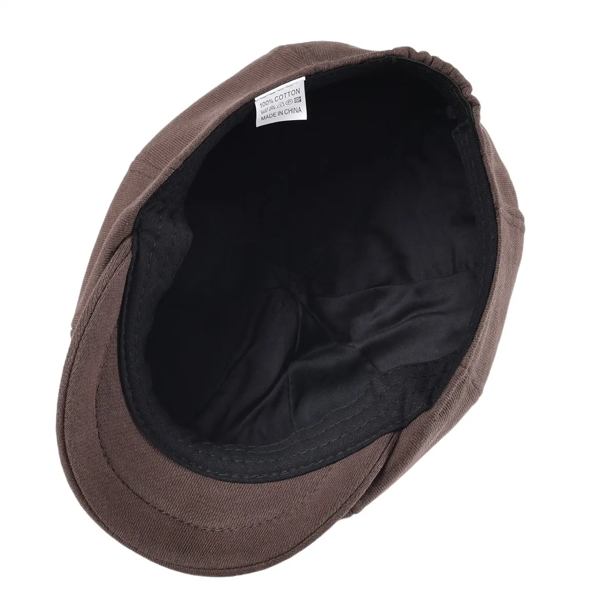 VOBOOM Herren Damen Verstellbare 8-Panel Newsboy Kappe 100% Baumwolle Gatsby Ivy Hut Cabbie Baskenmütze Vintage-Stil Hut – Detail 6