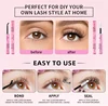 Eyelash Glue and Seal for Eyelash Clusters Strong Fixed  Eyelash Glue Lasting 48H 2 in 1(5ml Black Glue + 5ml Clear Seal) 6