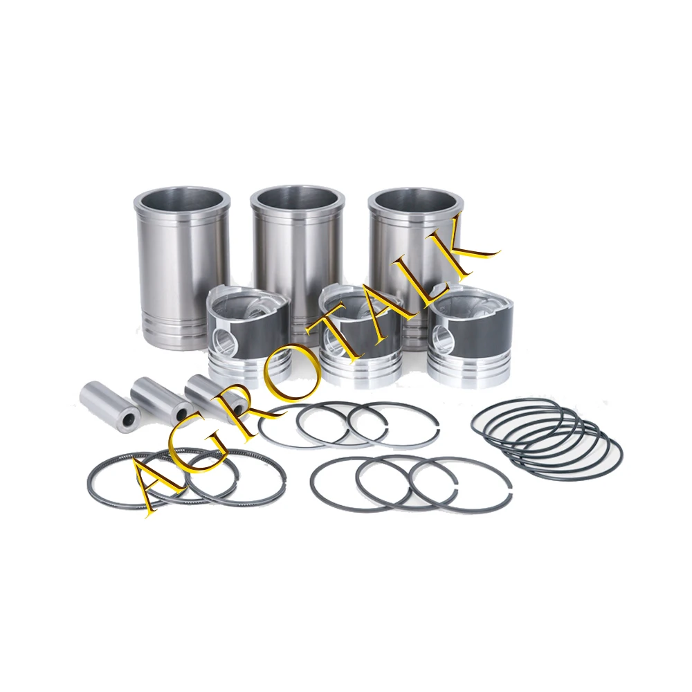 

set of piston group for Changchai ZN390BT / ZN390TE / ZN390Q , piston, piston rings, cylinder liners, piston pin etc