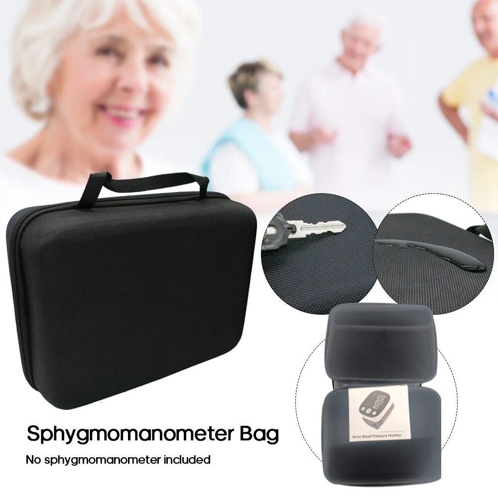 

Сумка для сфигмоманометра, Портативная сумка из ЭВА для измерения артериального давления, тонометра, сумки для хранения, для путешествий и домашнего использования