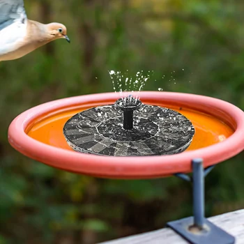 1W Solar Fountain Pump Lift 35-50CM Free Standing Floating Birdbath Water Pumps for Bird Bath Garden Pond Pool Fish Tank Outdoor - Image 3