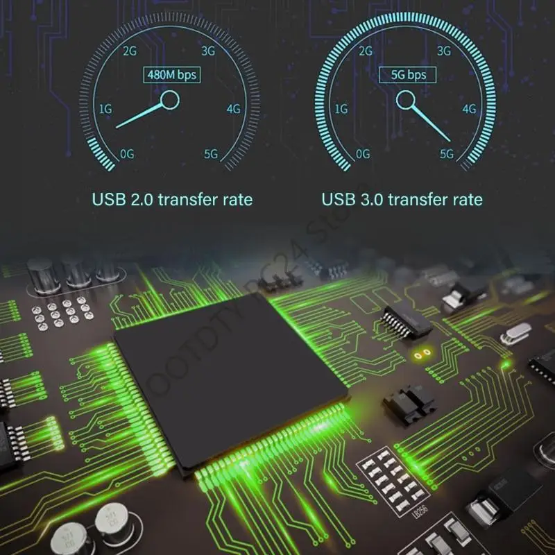 H7BA M.2 MKey-전면 USB3.1 어댑터는 드라이버가 필요하지 않은 5Gbps 전송 속도를 지원합니다.
