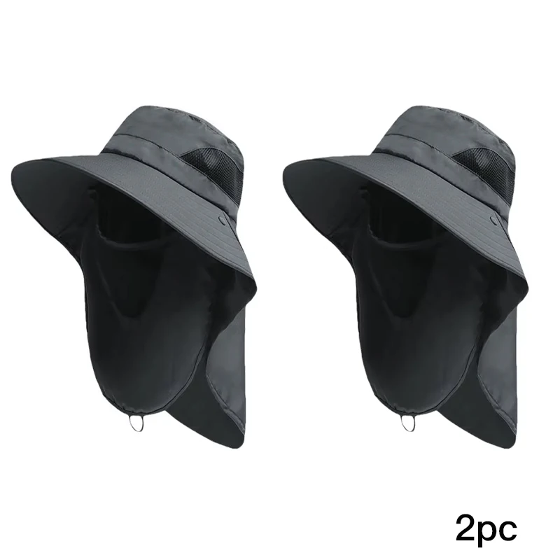 Sun Hats Outdoor Fishing Camping Visors Bucket Neck Flap for Men Women