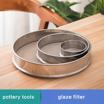Stainless Steel Sieve Pottery Tools Ceramic Filter for Polymer Clay And FIMO - Glaze & Slurry Impurity Remover 100 mesh