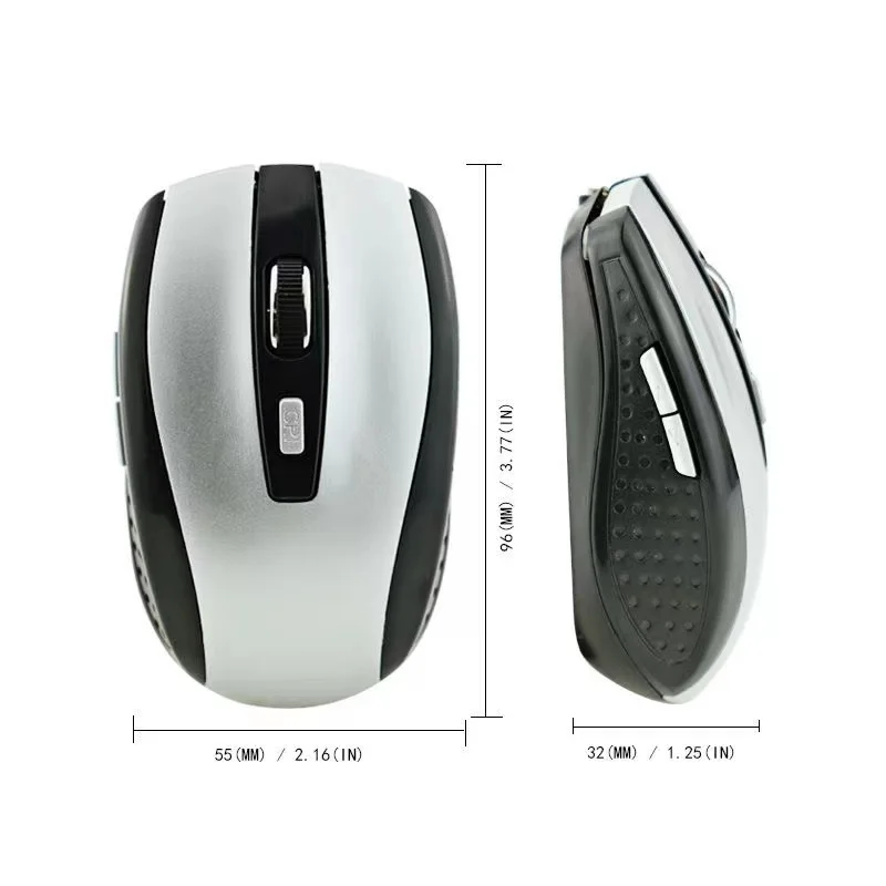 2.4G USB Red Optical Wireless Mouse 6D for Computer Laptop Gaming Mice Ergonomically-designed Wireless Mouse
