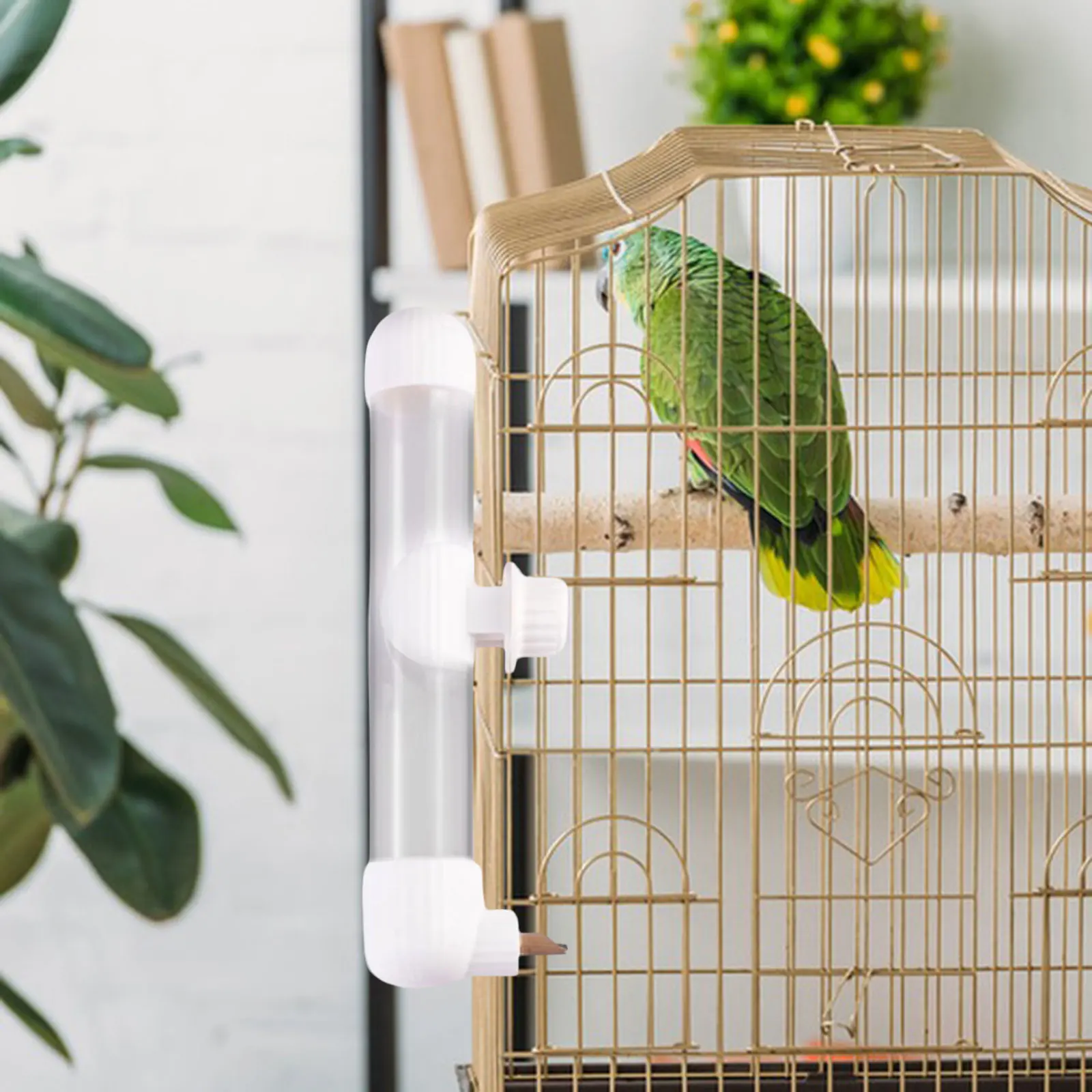 Bird Drinker Waterer Automatic Drinking Device Leak Proof Bird Drinker Waterer Water Feeder Portable for Parakeet Conures