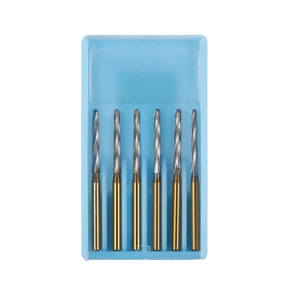 AZDENT Dental Chirurgischer Hartmetall-Wolframknochenschneider, Finishing-Bohrer, Bohrer, FG1,6 mm Bohrer, 25/28 mm, für Hochgeschwindigkeitshandstück – Detail 1