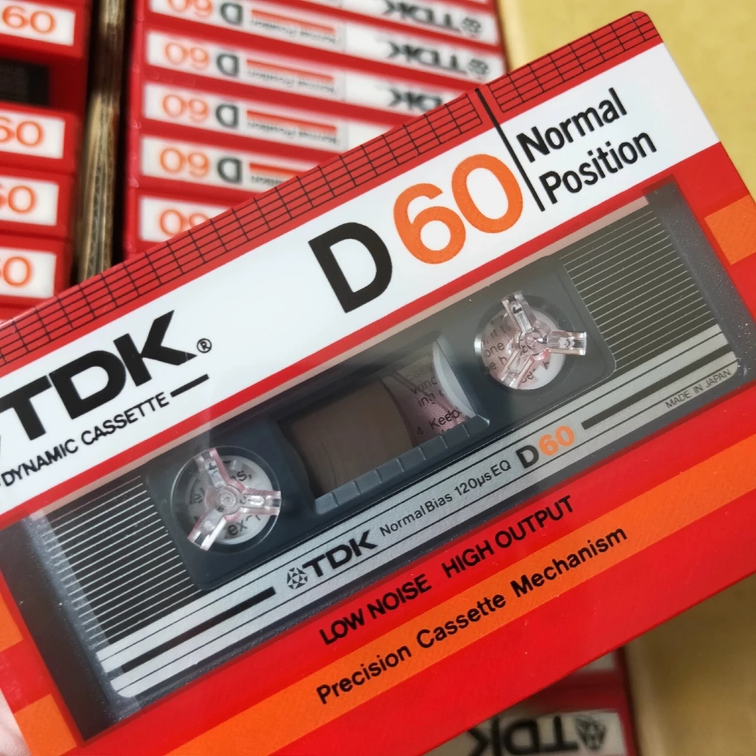 

TDK D60 1982 60 минут чистый звукозаписывающий кассет запечатанный (один)