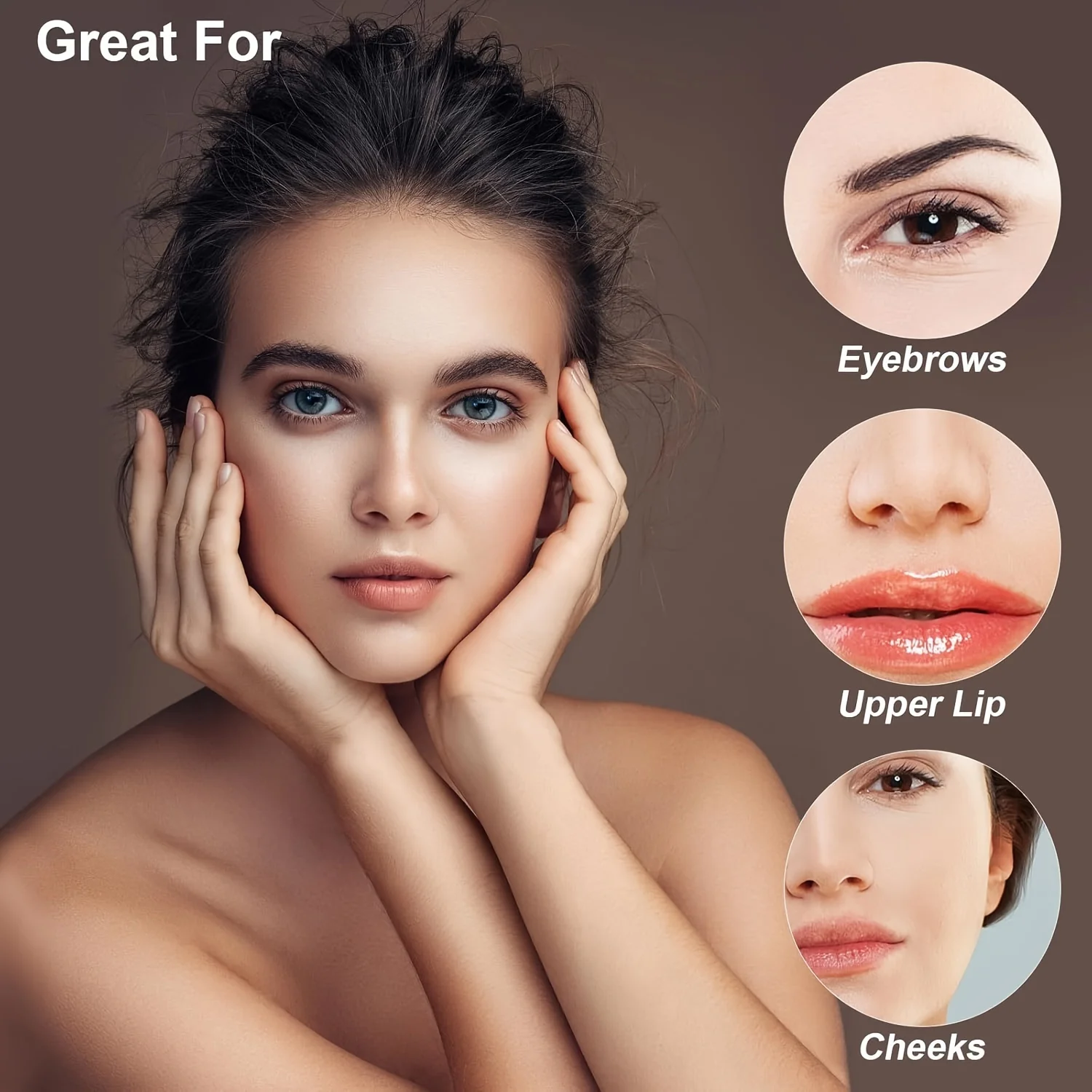 1pc Viilife Gentle Hair Removal Wax for Sensitive Skin, Fast-Acting Soft Wax for Eyebrow and Upper Lip,Suitable for Body, Cheeks 5