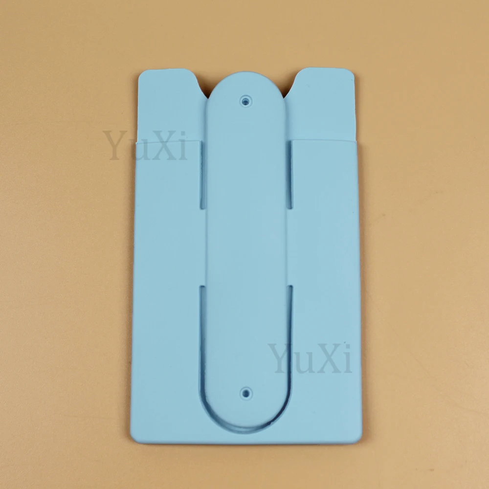Colorful Silicone Adhesive Phone Wallet & Stand