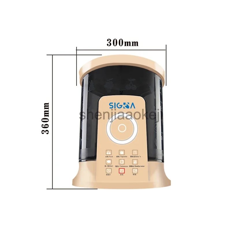 Fruit and Vegetable Cleaning Detoxification Machine Food Washing Machine  220v65w 1pc Household Automatic Food Purifier 6
