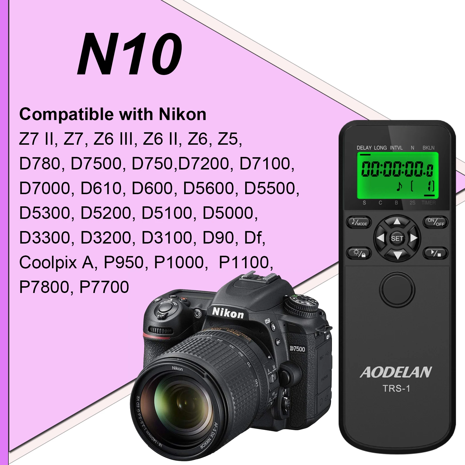 Nikon D5200 Nikon D800 Self Timer Remote Shutter Release For Nikon
