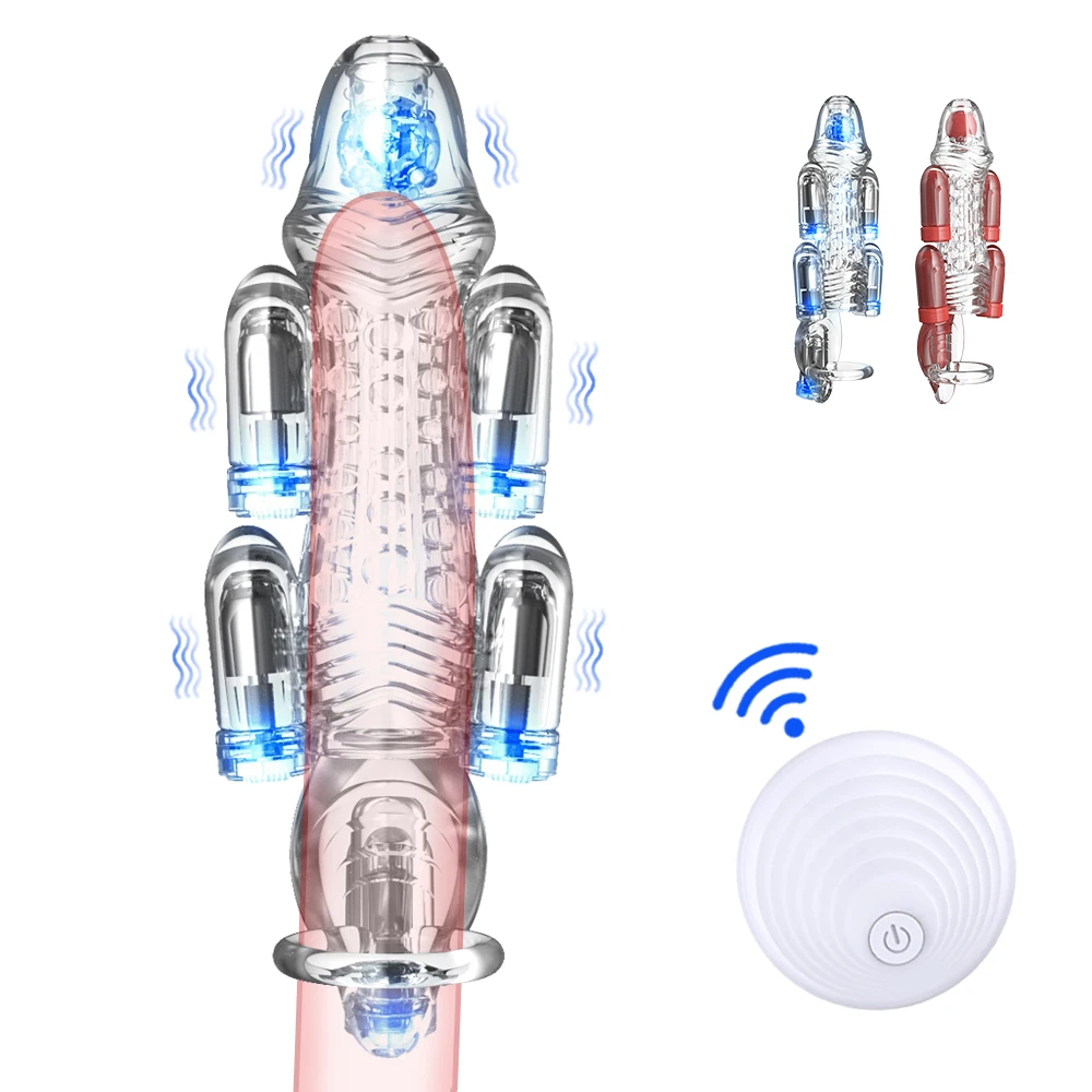 Vibromasseur de gland avec télécommande, vibromasseur de gland pour hommes, appareil d'entraînement du pénis, entraîneur de gland pour retarder l'éjaculation, sextoy_voghion.com