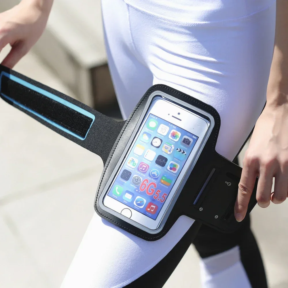 Mobile Phone Armband 5 Inch for Outdoor Sports Smartphone Holder Gym Running for Samsung iPhone