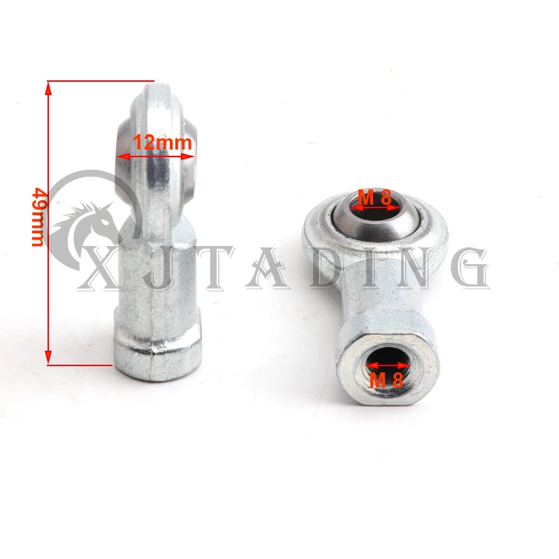 M8 Ball Joint Rod, 160cm Metal Steering Tie Rod Ball Joint, For Mini ATV Quad 4‑wheels Go Kart