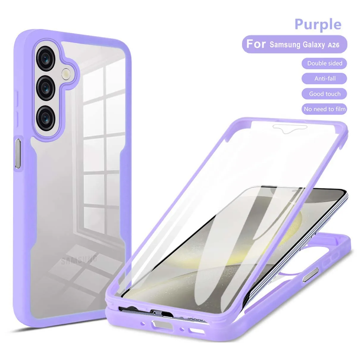 Crystal Clear 360° Protective Phone Case - Shock and Drop Resistant