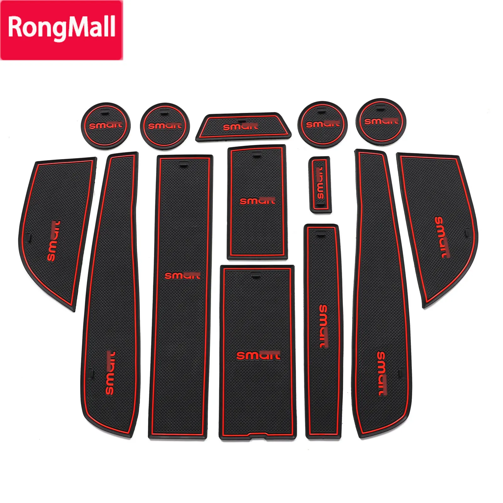 

for Smart #1 Smart#1 Anti-Slip Gate Slot Cup Mat Car Non-Slip Door Groove Pad Interior Accessories Rubber Coaster