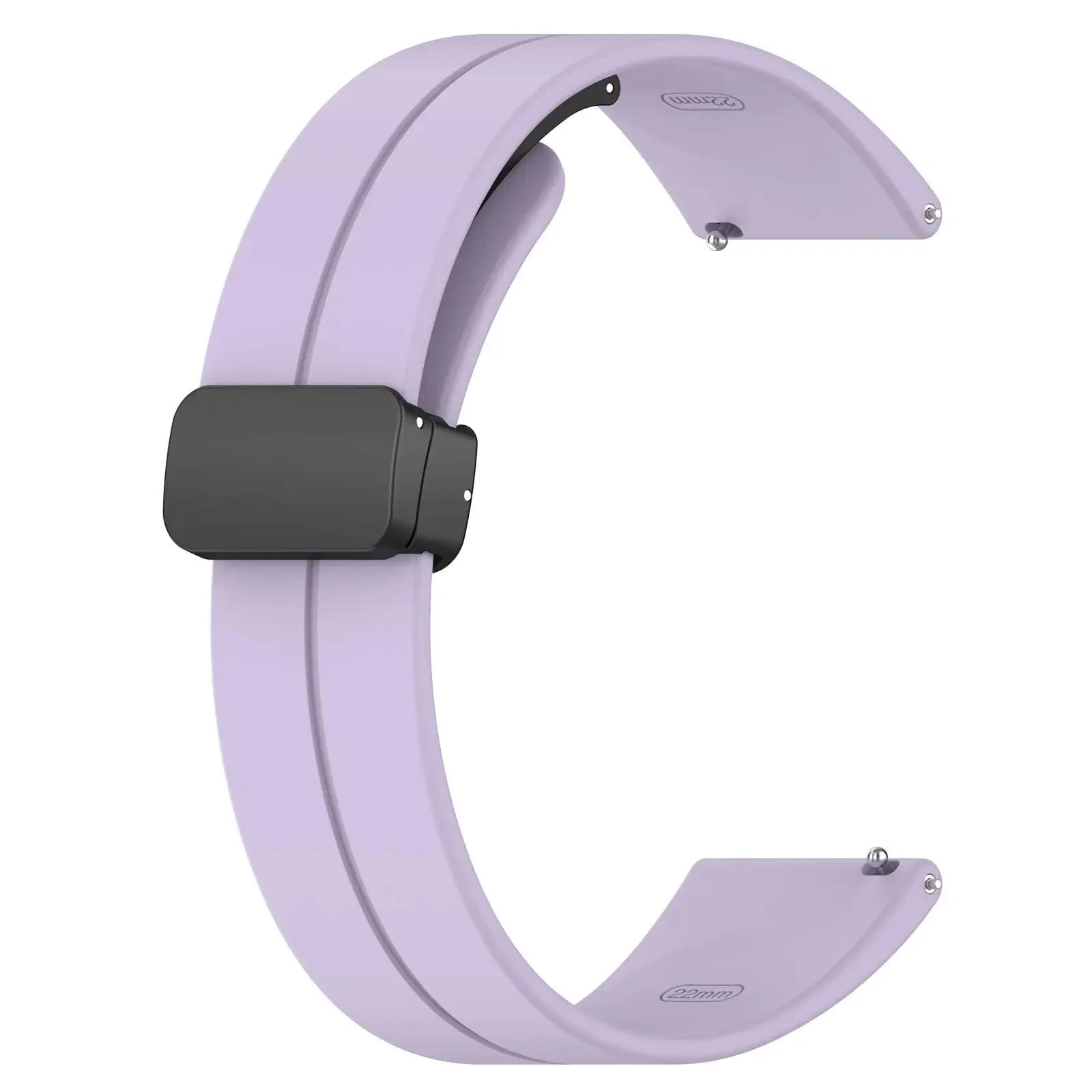 Magnetic Folding Buckle Silicone Band - Universal Fit, 20-22mm Strap