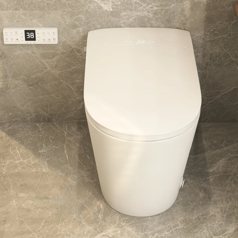 Smart Bidet Toilet Seat with Heated Auto-Open Cover Baby Washing Seat Floor-Mounted Installation Type