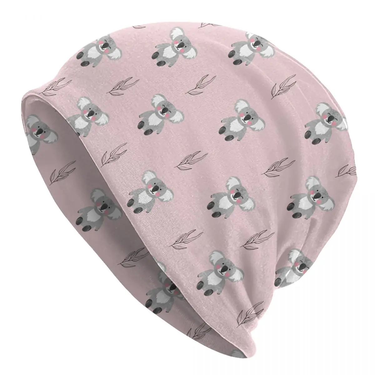 

Cute Koala Caps Nature Wild Animal Vintage Adult Street Skullies Beanies Hats Summer Warm Multifunction Bonnet Knitting Hats