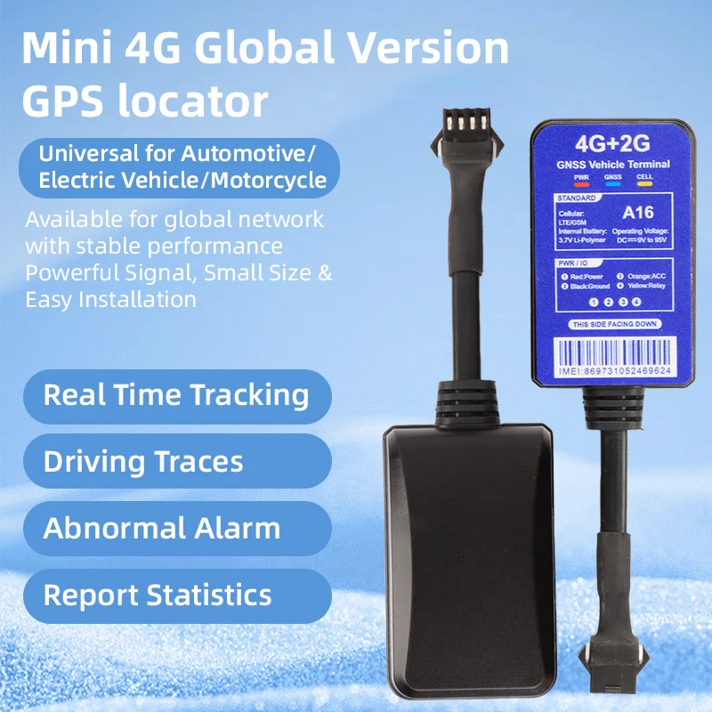

2Packs A16 4G gps rastreador de veiculo tracking car IP68 gps carro J16 SIMCOM For Moto Mini J16 gps para veiculos Track sales