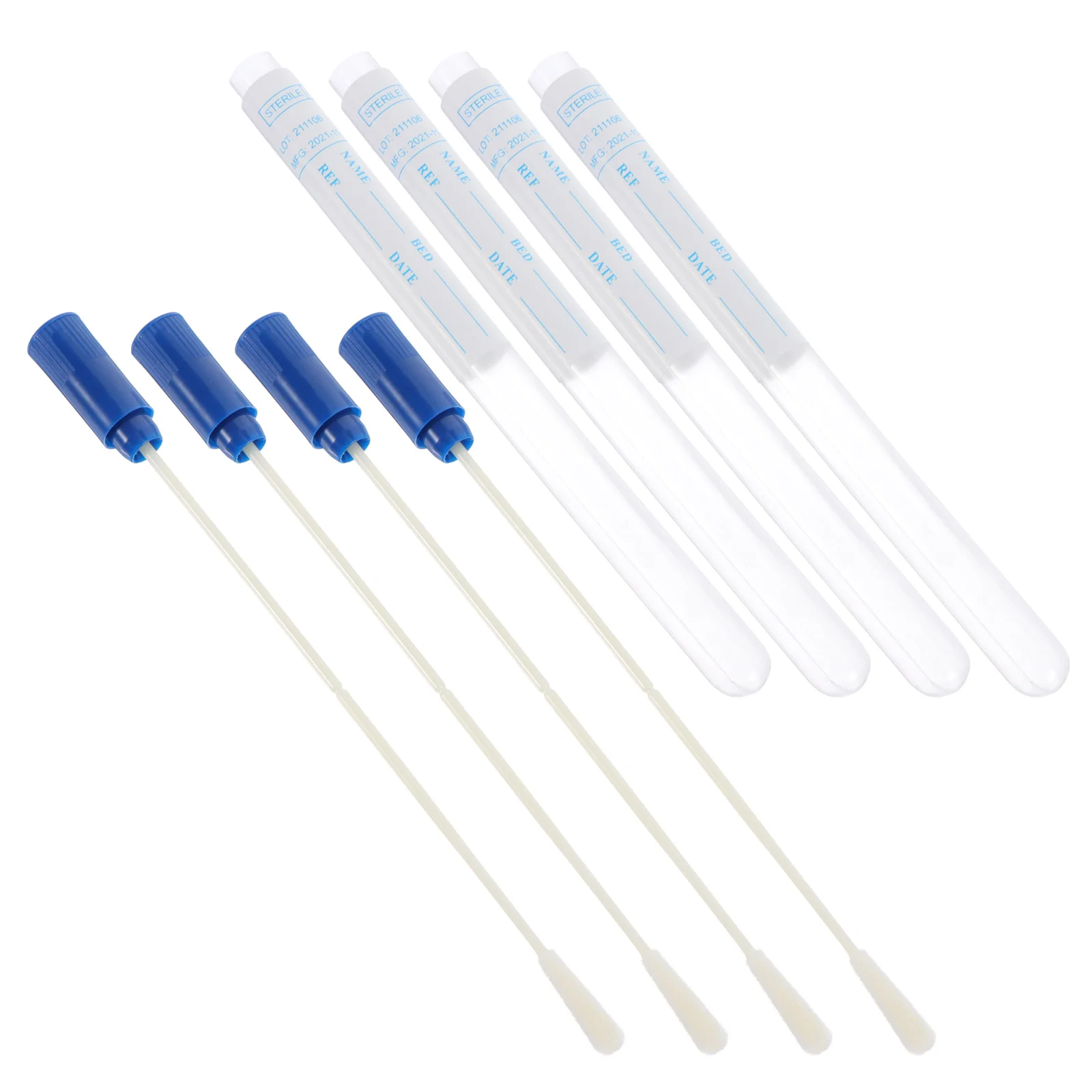 

50 Sets Sampling Swab Multi-function Swabs Convenient Pharynx Portable Scale Supply Accessory Disposable White Sterile
