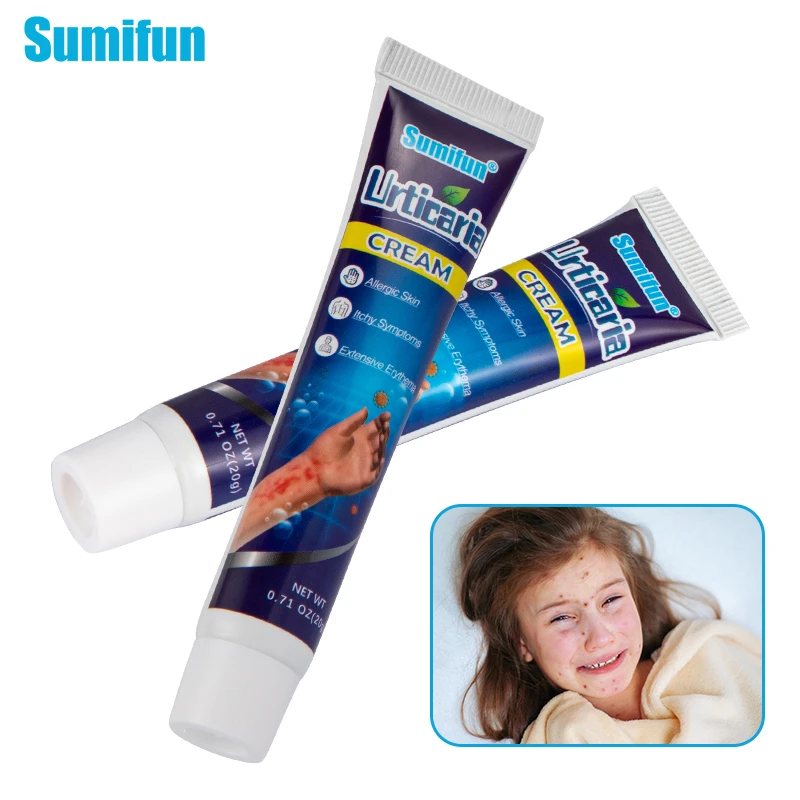 1Pcs 20g Sumifun Urticaria Cream Treat Eczema Dermatitis Psoriasis